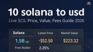 10 solana to usd: Live SOL Price, Value, Fees Guide 2026